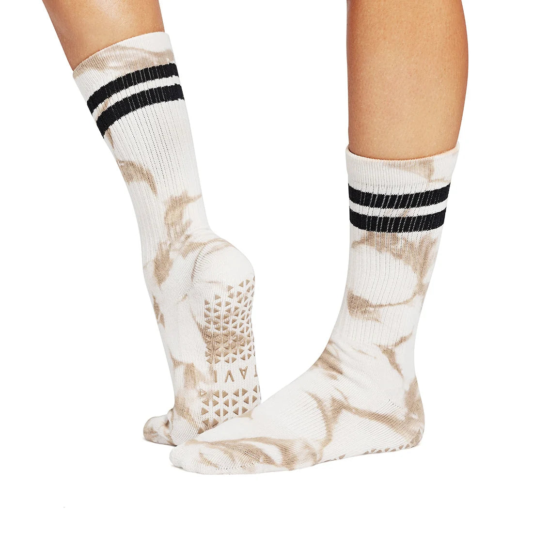 Kai Grip Sock - Camel Tie Dye