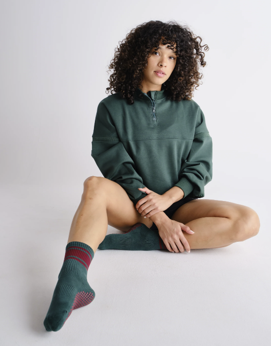 The Crew Stripe Grip Sock