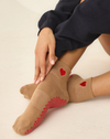 Lucky Honey Harlow Grip Sock in Heart