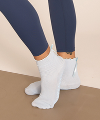 Lucky Honey Juliet Grip Sock in Baby Blue detail 2