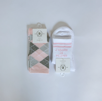 BEVERLY HILLS ARGYLE grip socks by Pilates University 1883 — product image 4