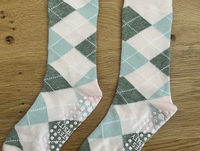 BEVERLY HILLS ARGYLE grip socks by Pilates University 1883 — product image 5