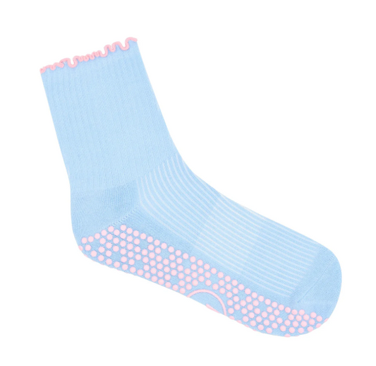 Vintage Blue Crew (light pink accents)
