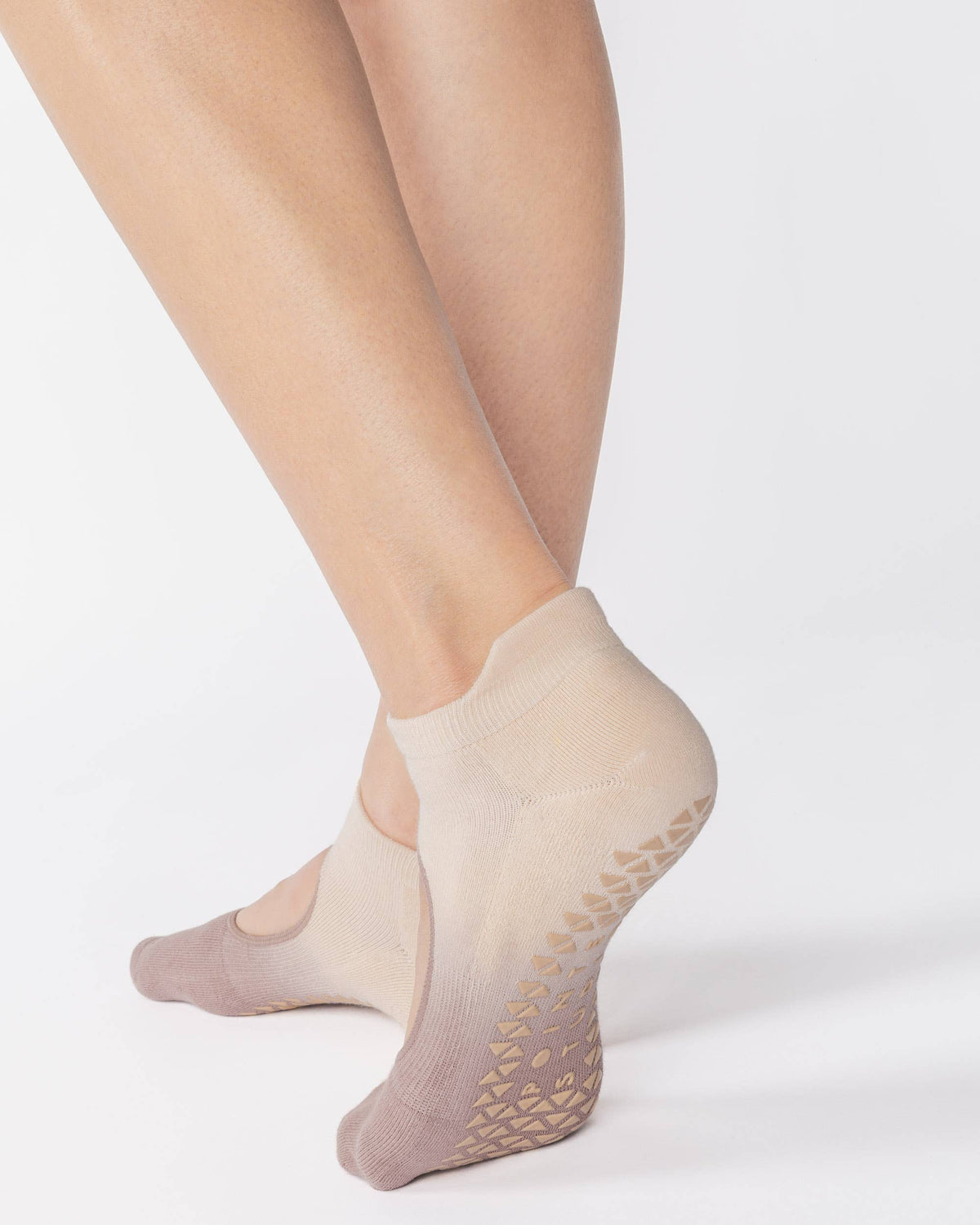 Nina Strap Grip Sock - Cappuccino