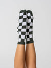 Studio Grip Sock – Green Check