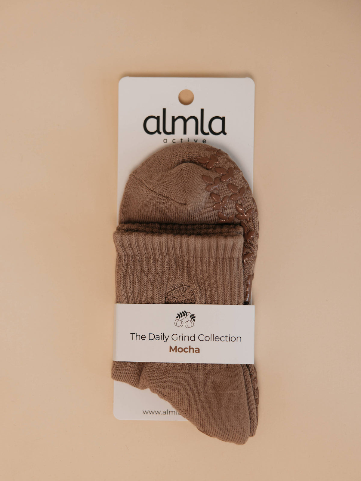 ☕ Mocha Grip Sock - Daily Grind