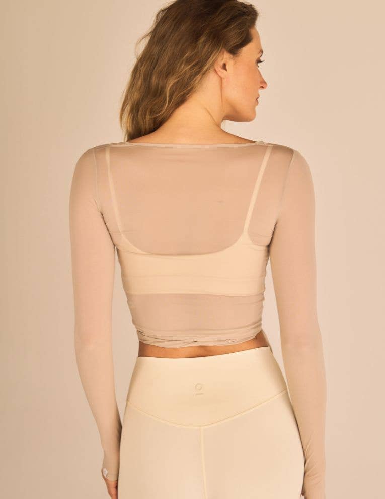 The Ballet Mesh Wrap - Chai