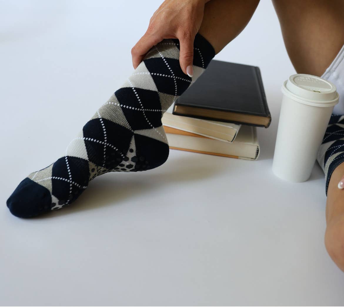 THE ARGYLE grip socks by Pilates University 1883 — product image 3