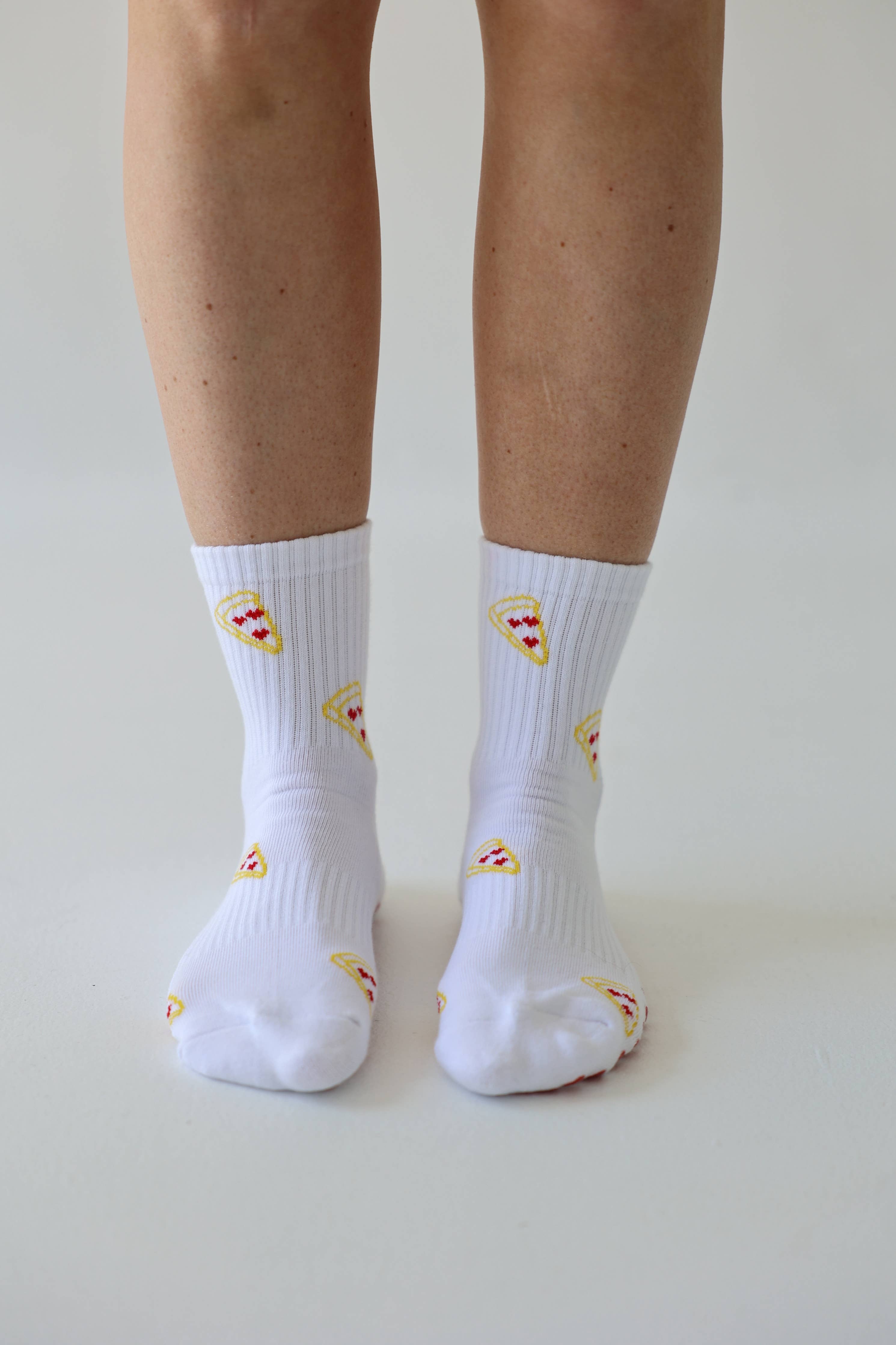 Post Pilates Pizza Grip Socks