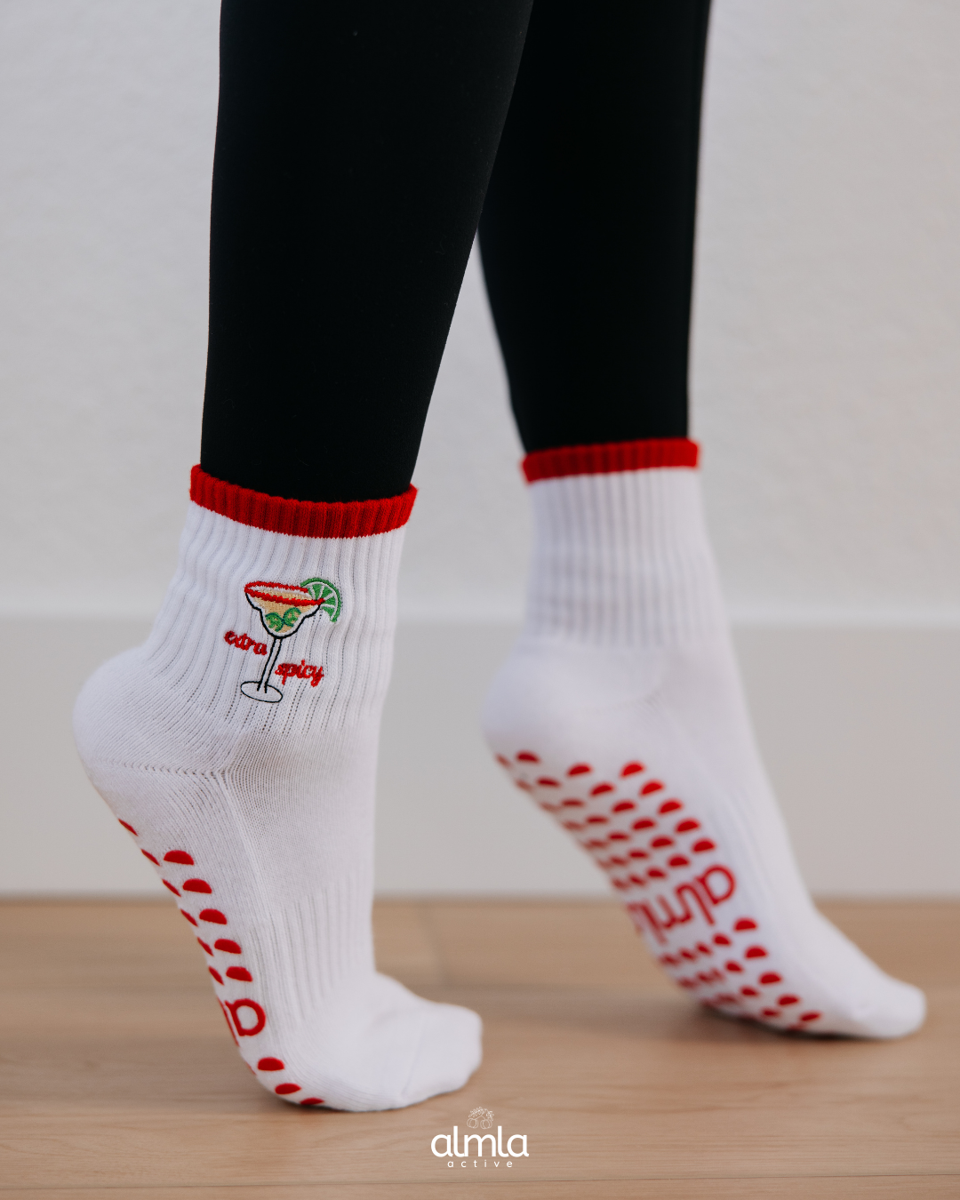 Extra Spicy Pilates Socks