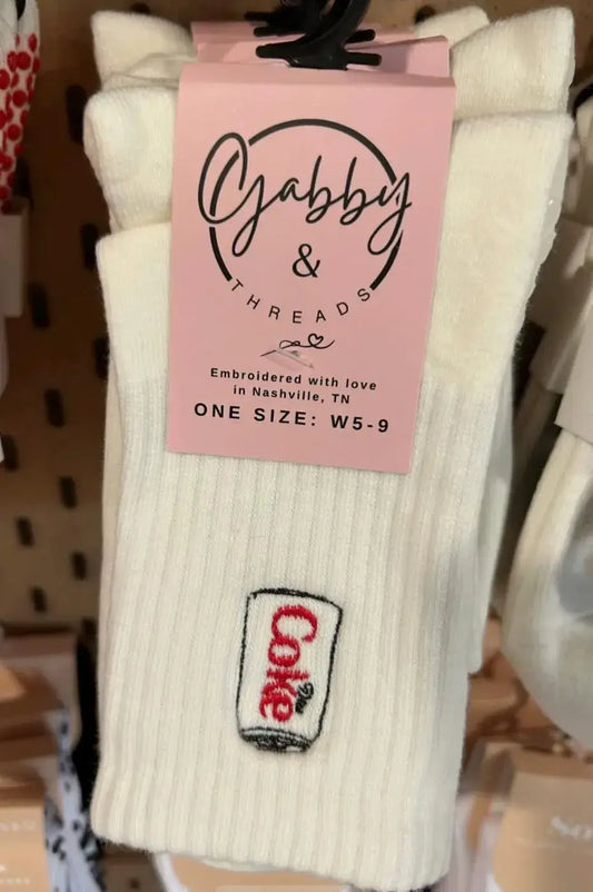 Diet Coke Crew Grip Socks