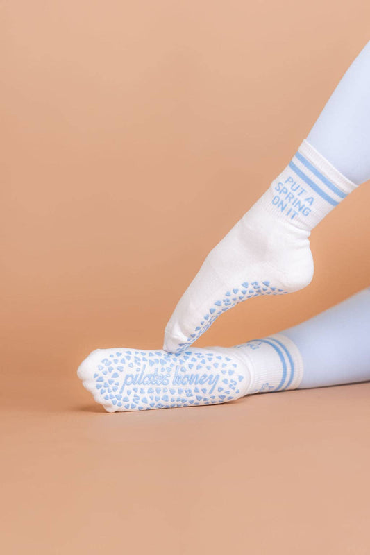 Put a Spring on It Core Crew Grip Socks