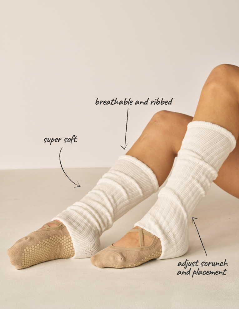 Lucky Honey Ballet Legwarmer in Marshmallow — product photo
