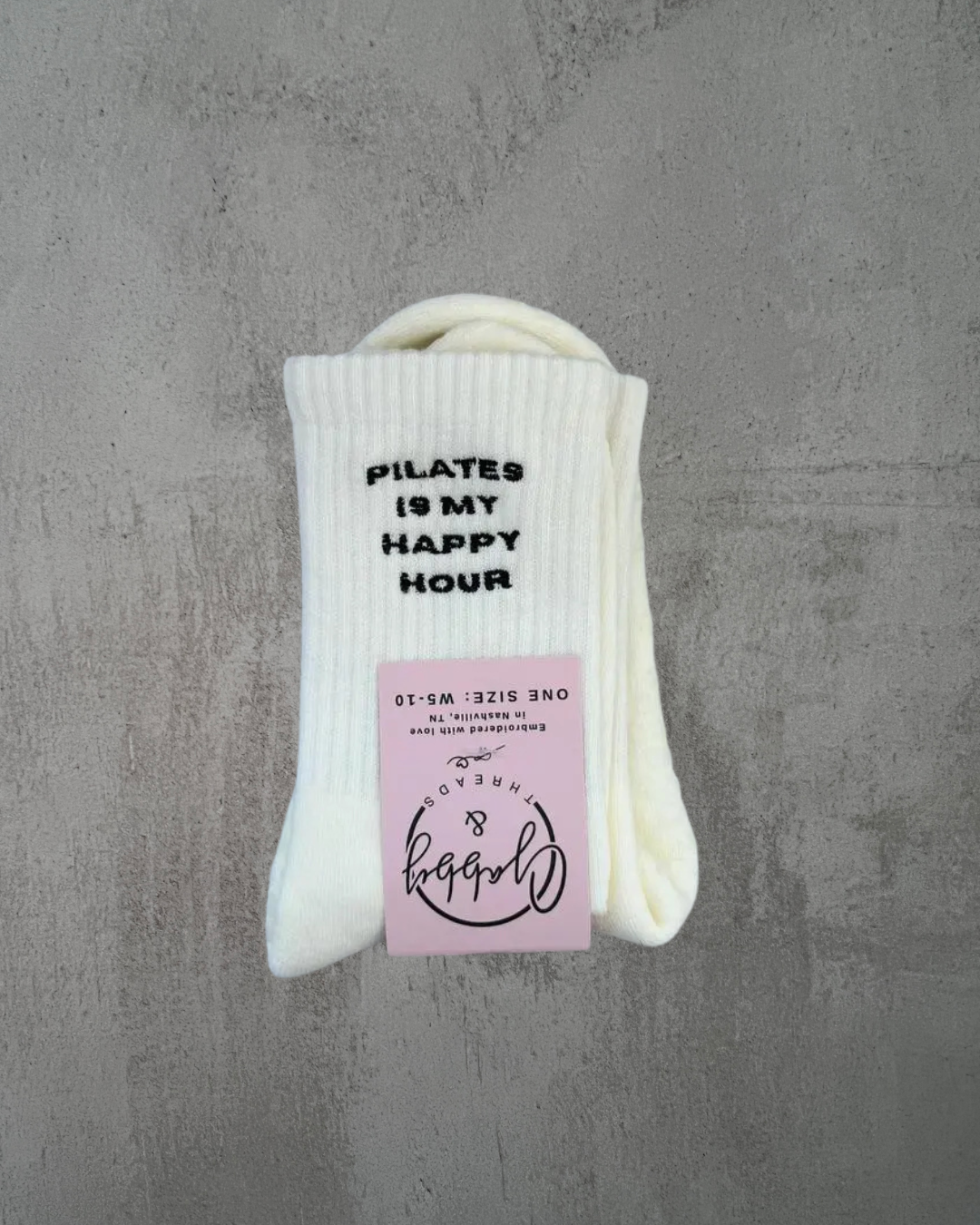 🍸 Pilates Is My Happy Hour Grip Socks