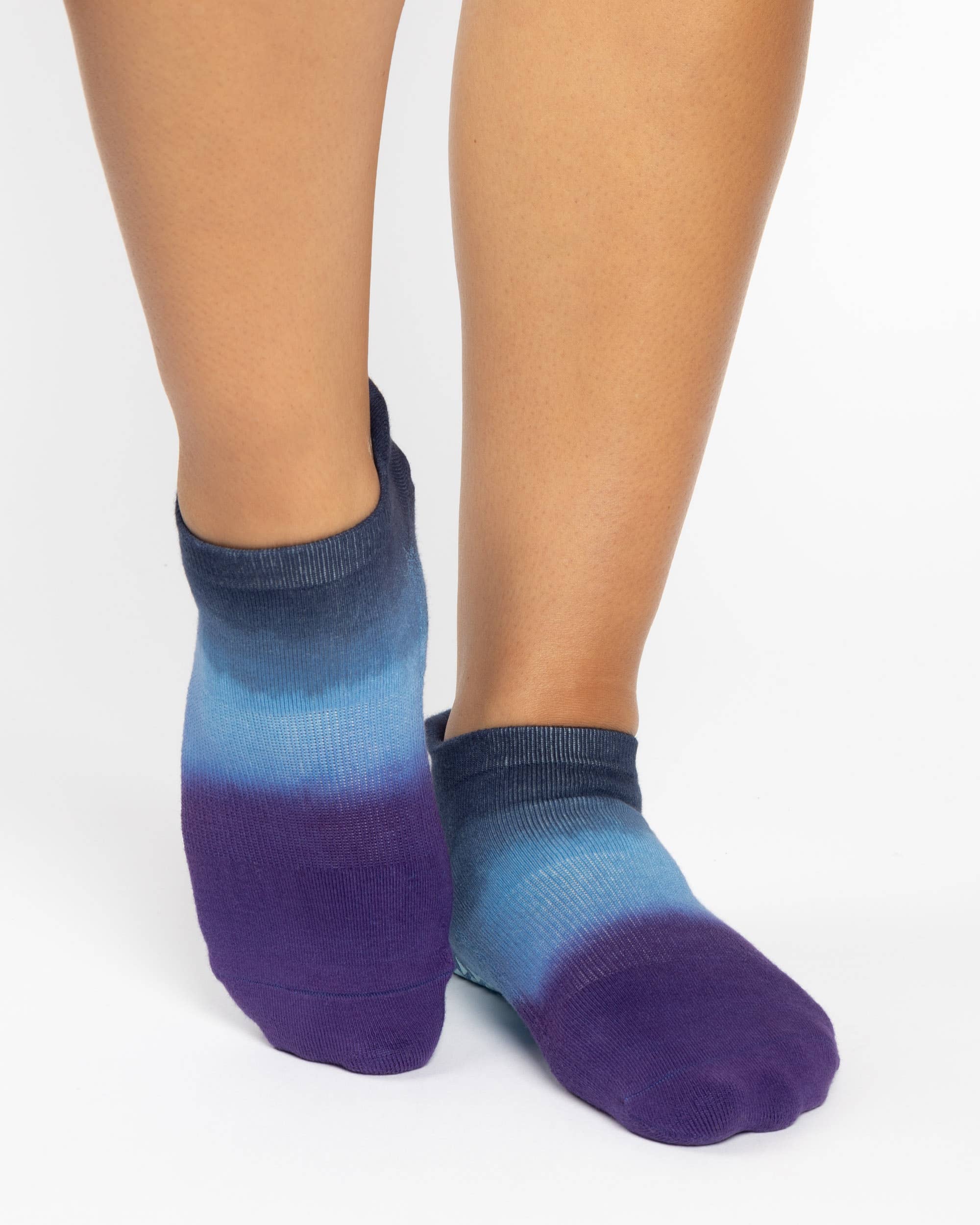 Wyatt Full Foot Grip Sock - Blue Violet
