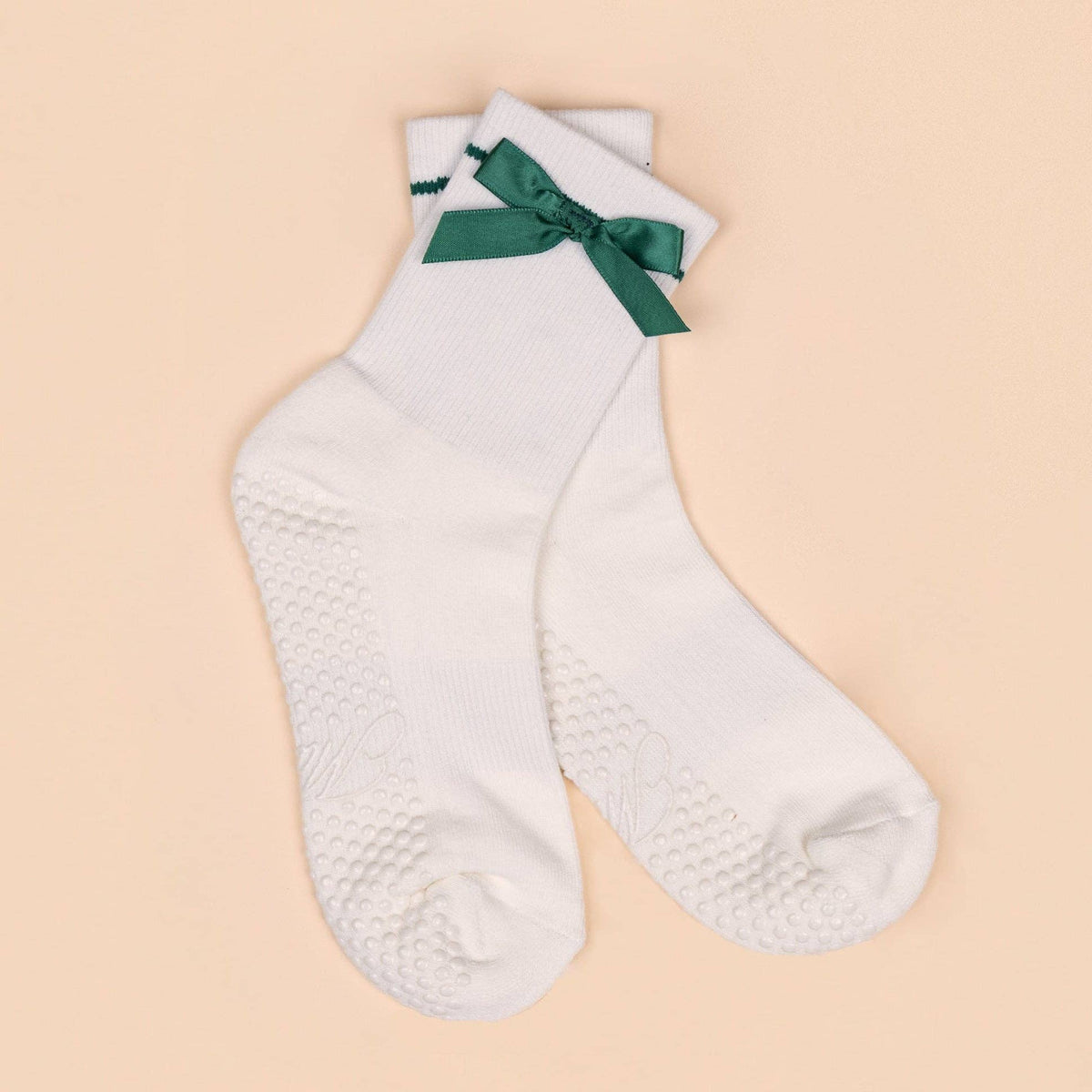 Maison Joie Signature Grip Socks – Green