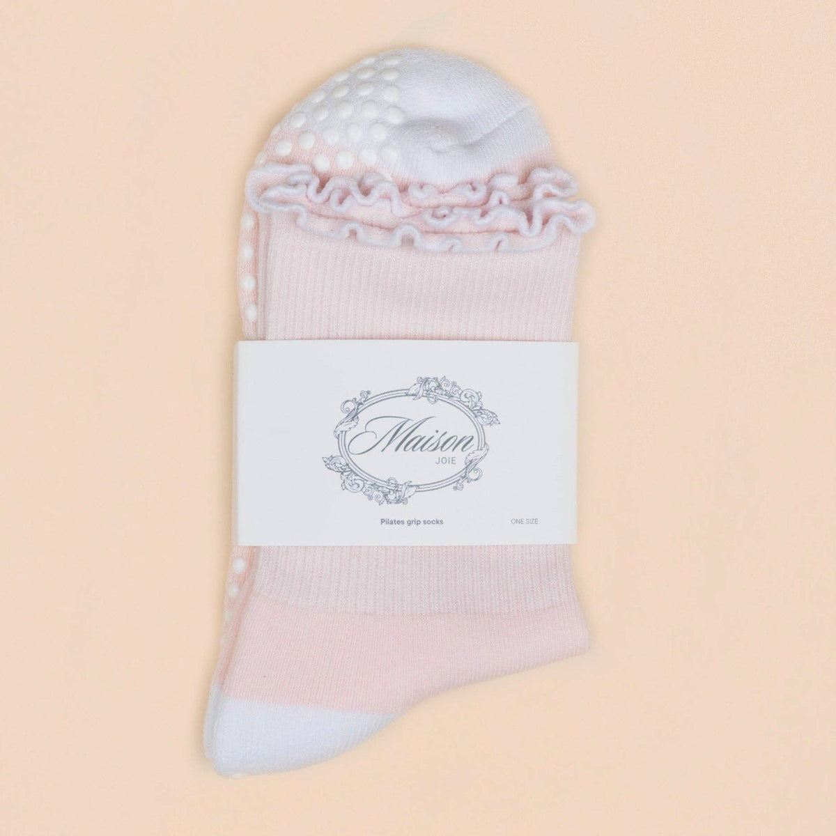 Maison Joie Standard Grip Socks – Pale Pink
