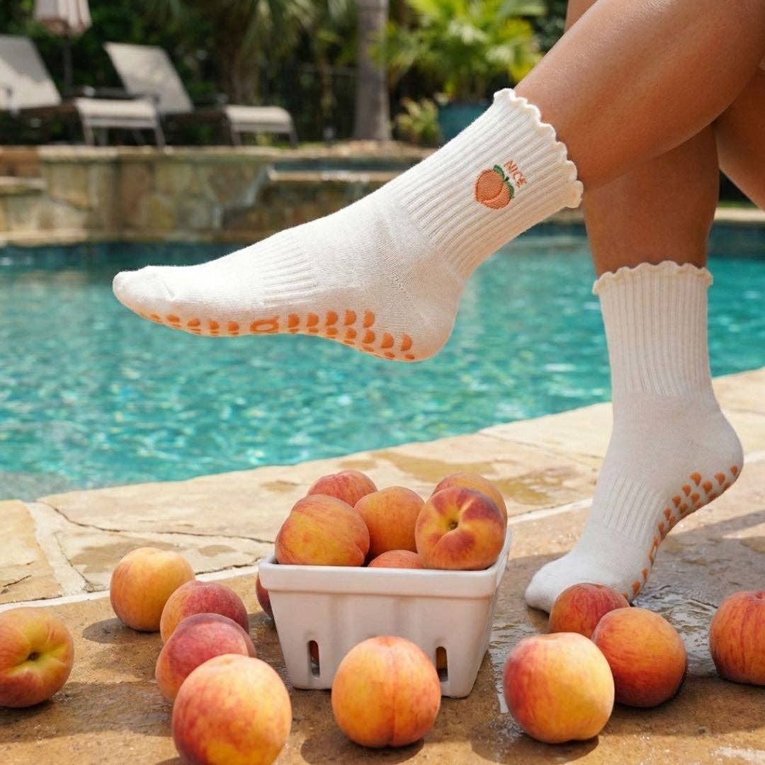 🍑 Nice Peach Grip Sock