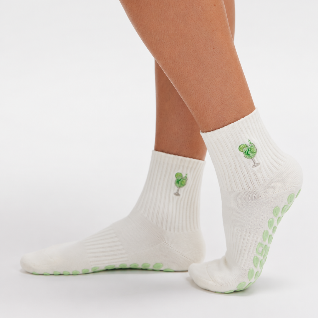 Hugo Spritz Embroidered Summer Grip Socks