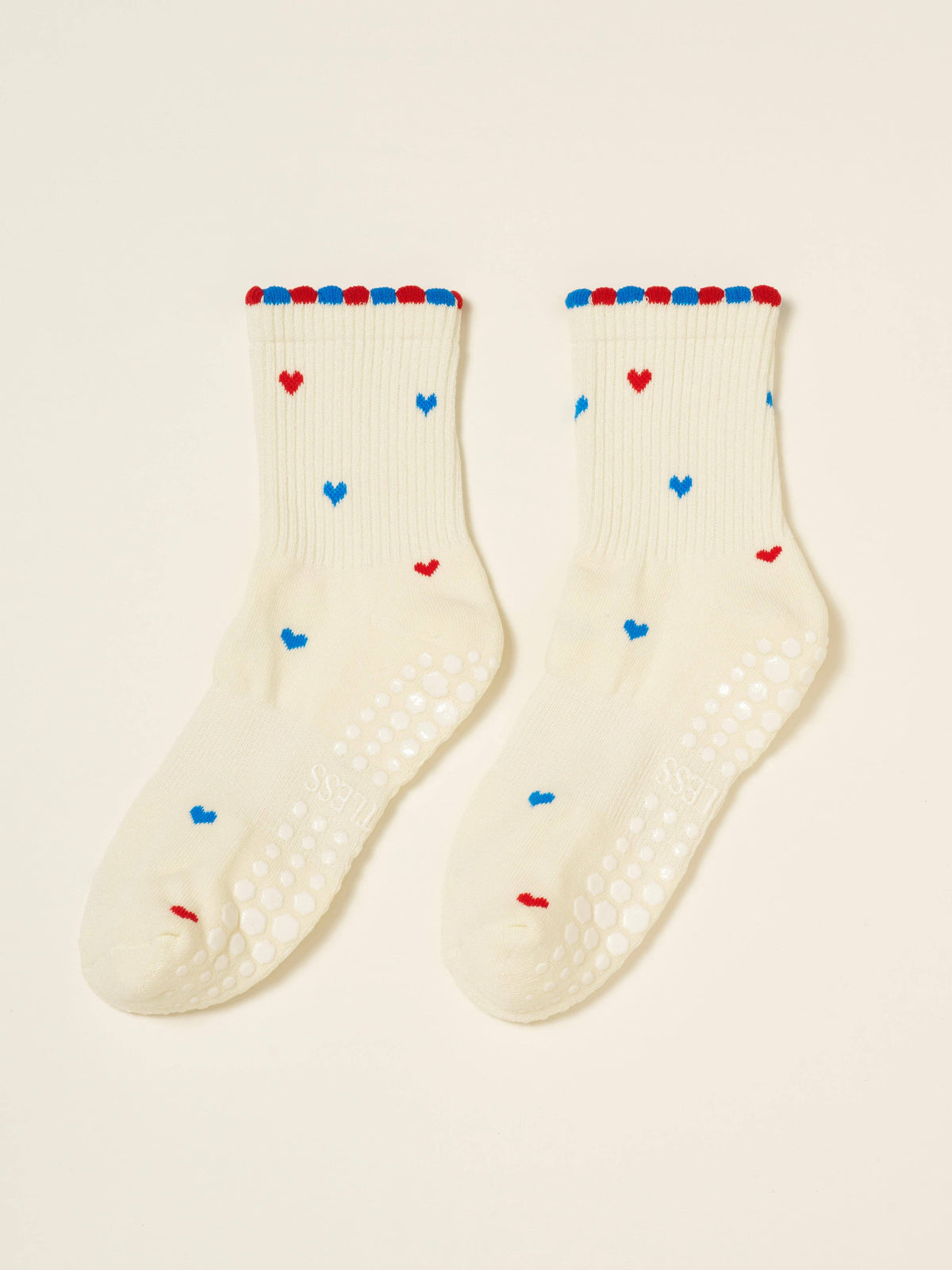 🇺🇸 USA Mini Heart Petal Grip Sock, Pilates Socks