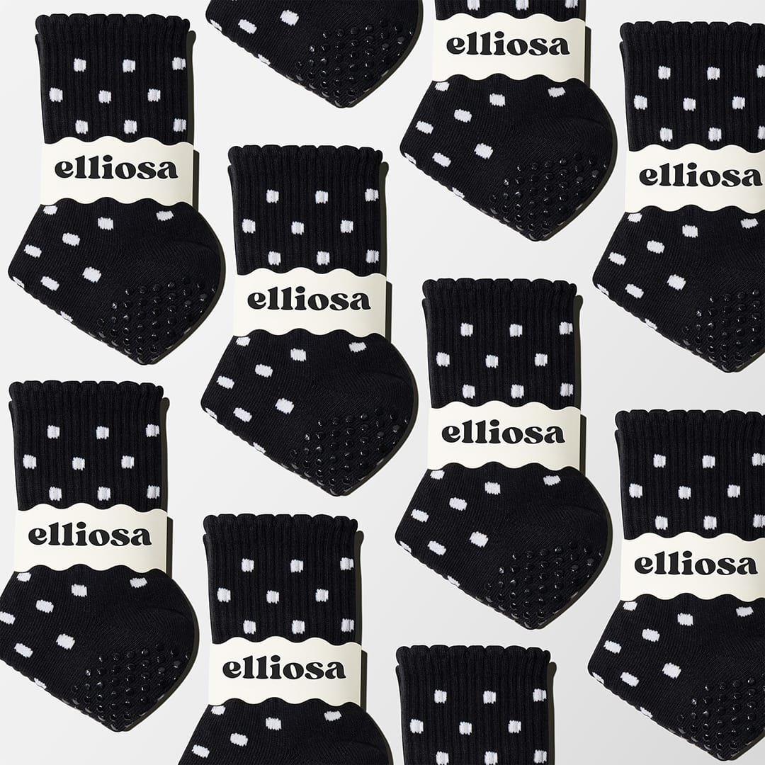 Dual-Direction™ Grip – Noir Polka Dots