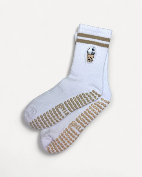 🧋🤍 bo-barre grip sock