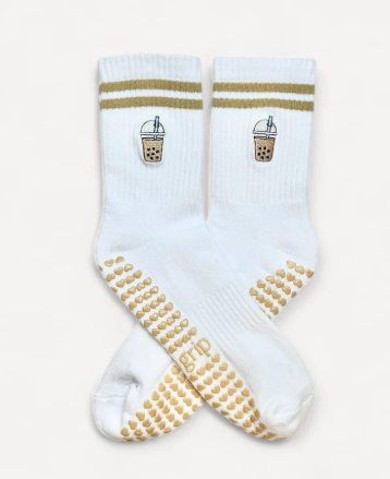 🧋🤍 bo-barre grip sock