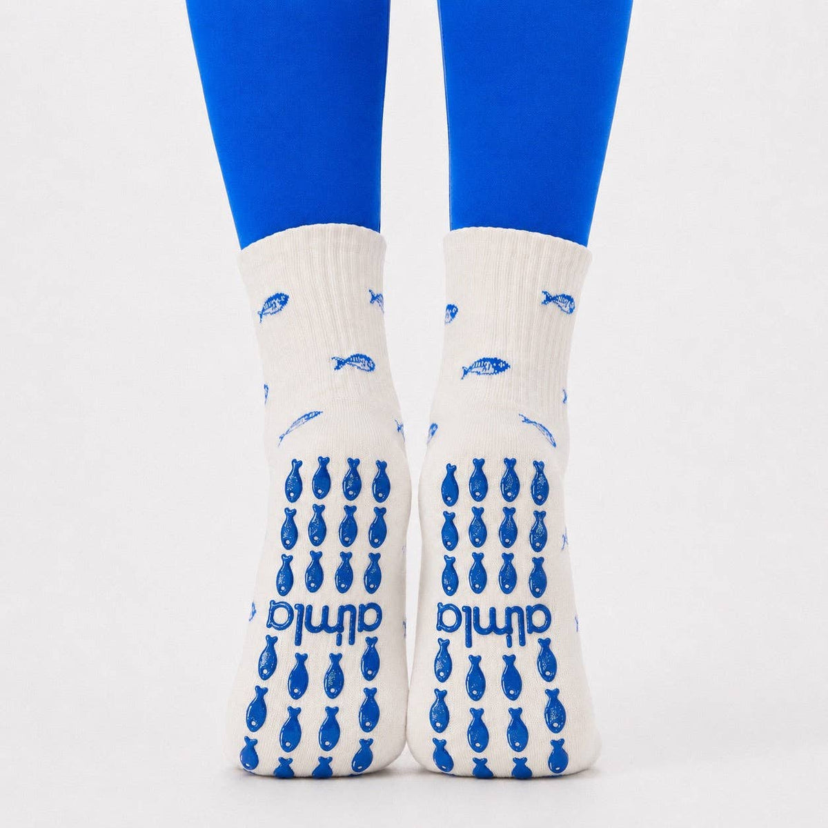 The Blue Fish Grip Sock