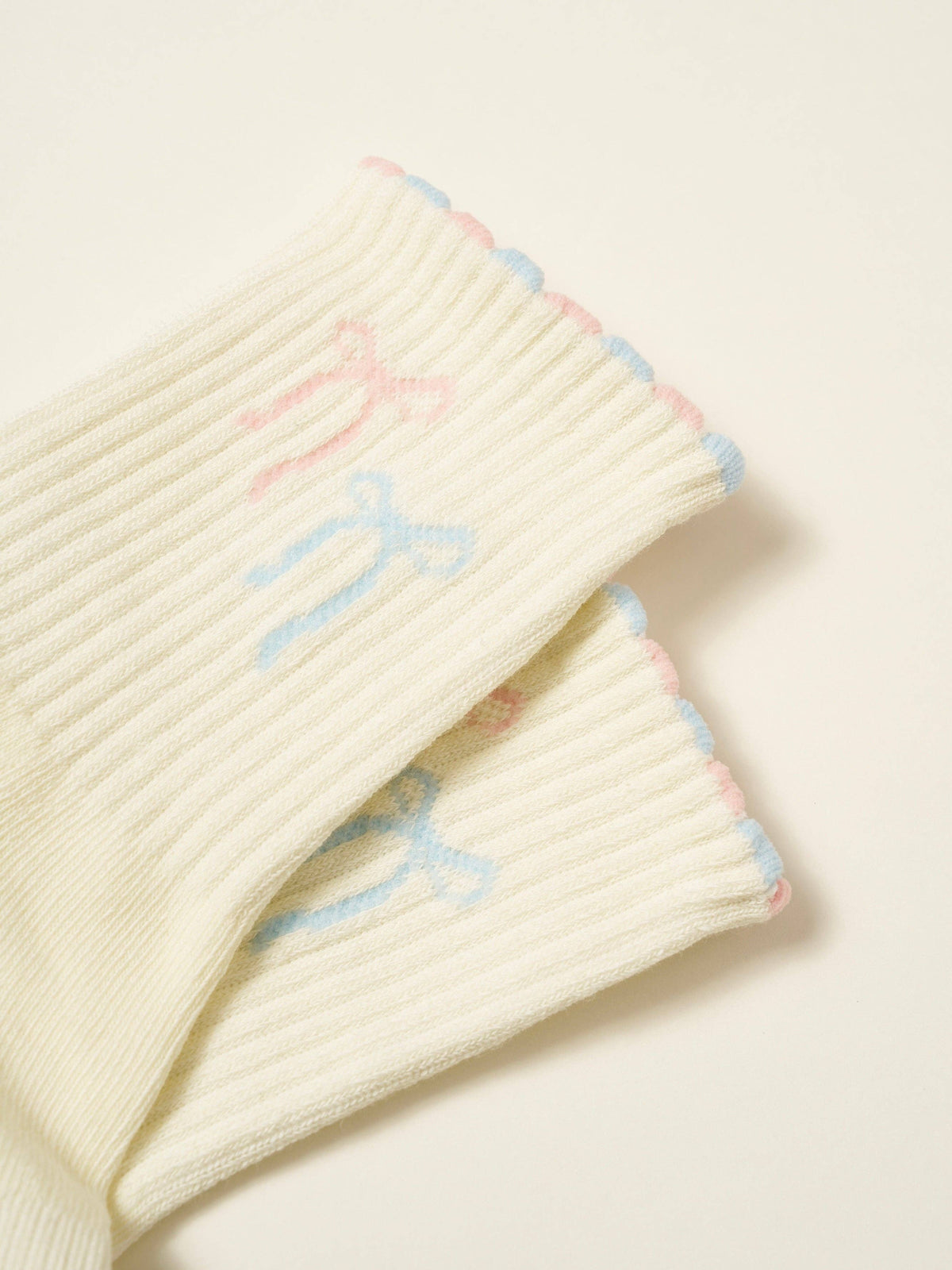 🎀 Ribbon Duo Petal Grip Sock