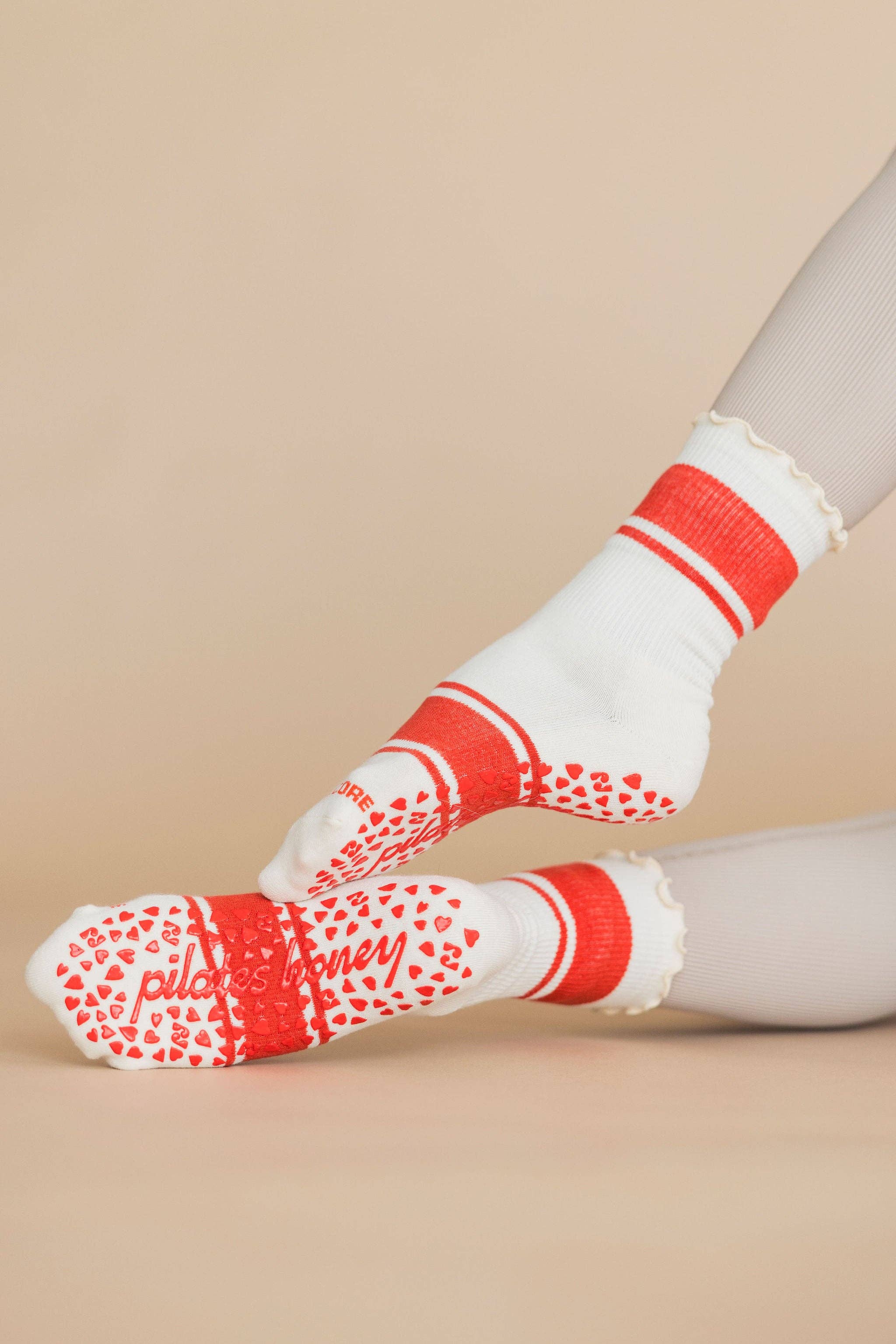 J'Adore Your Core Ruffle Crew Grip Sock