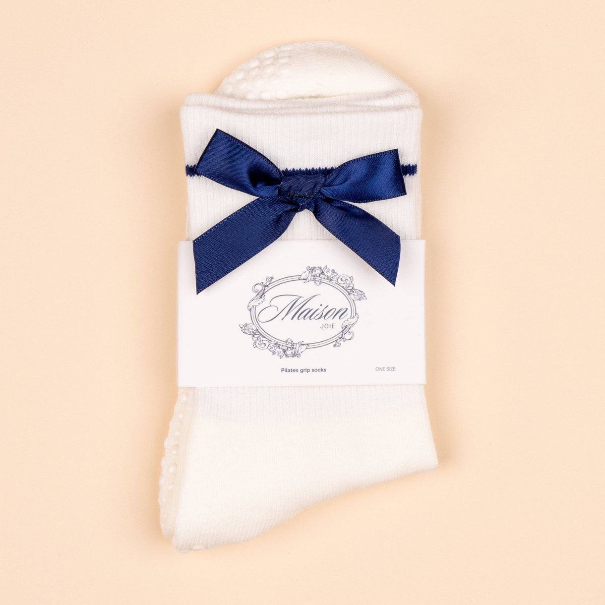 Maison Joie Signature Grip Sock - Navy