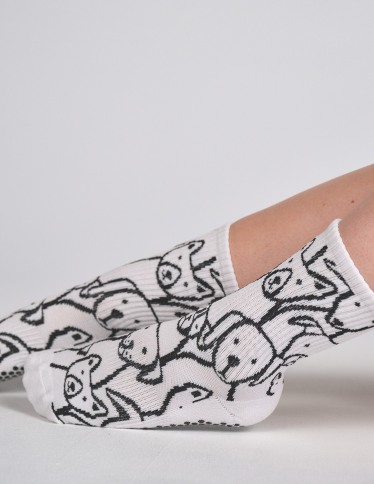 The Animal Love Grip Sock (Dogs)