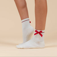 Maison Joie Signature Grip Socks – Red