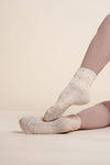 Windsor Pearl Short Scrunch Luxe Grip Sock — Pilates Honey grip socks product view