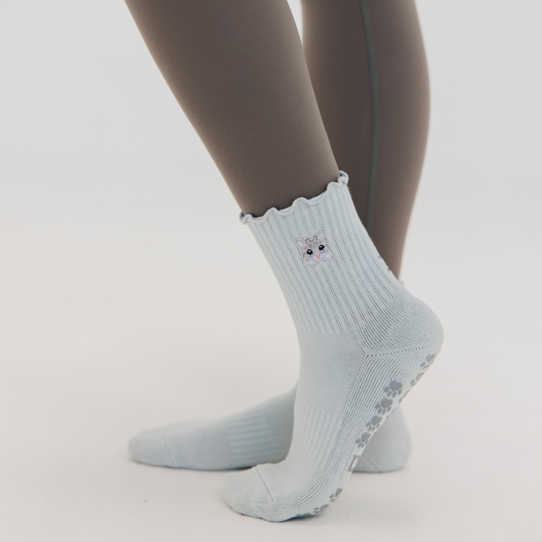 Meow Pilates Socks
