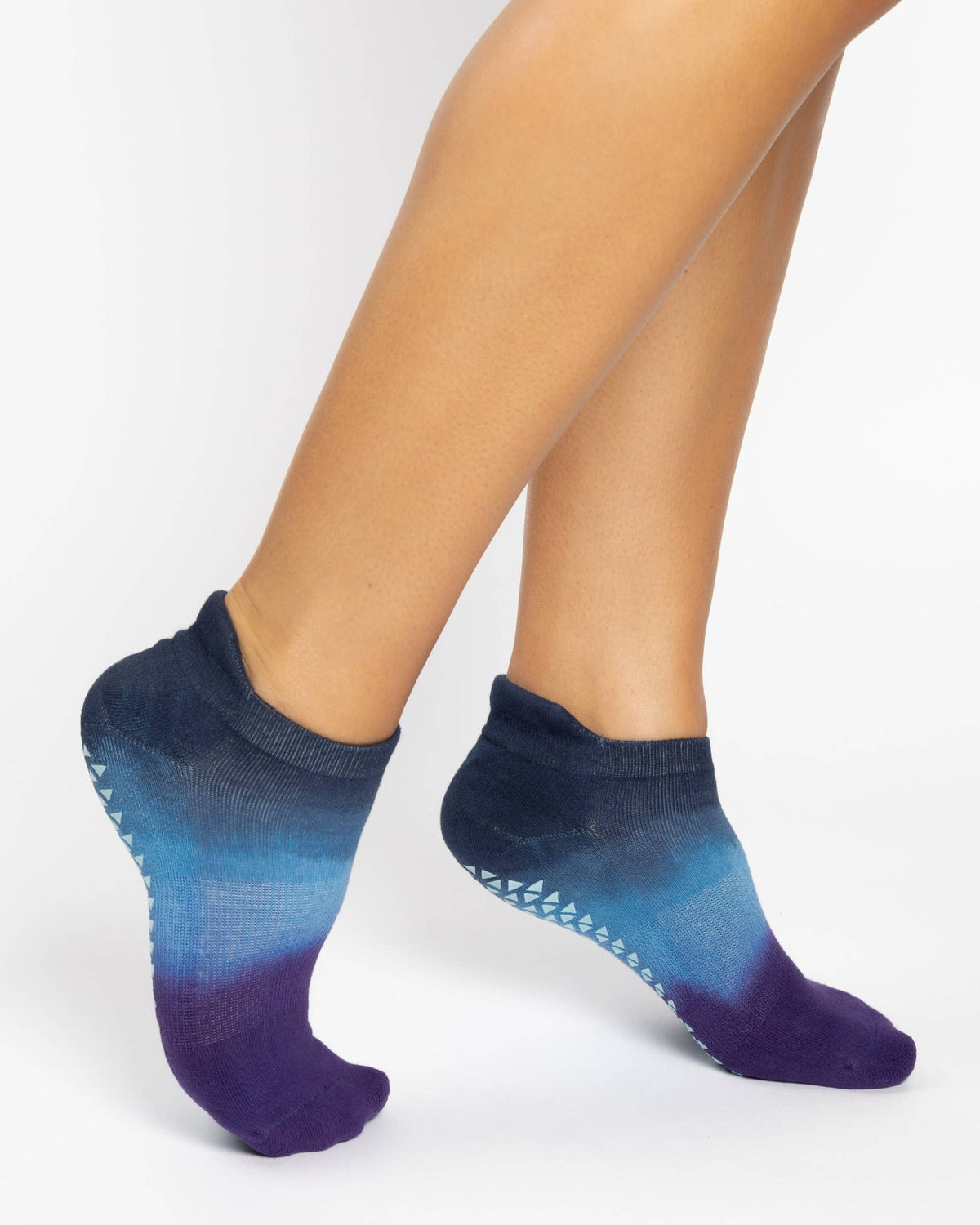 Wyatt Full Foot Grip Sock - Blue Violet