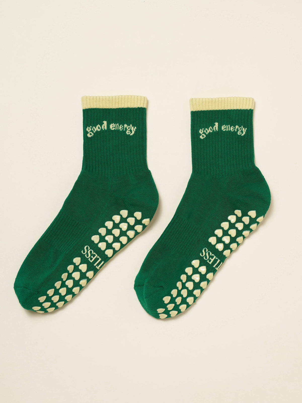 🧘🏼‍♀️ Good Energy Grip Sock – Green