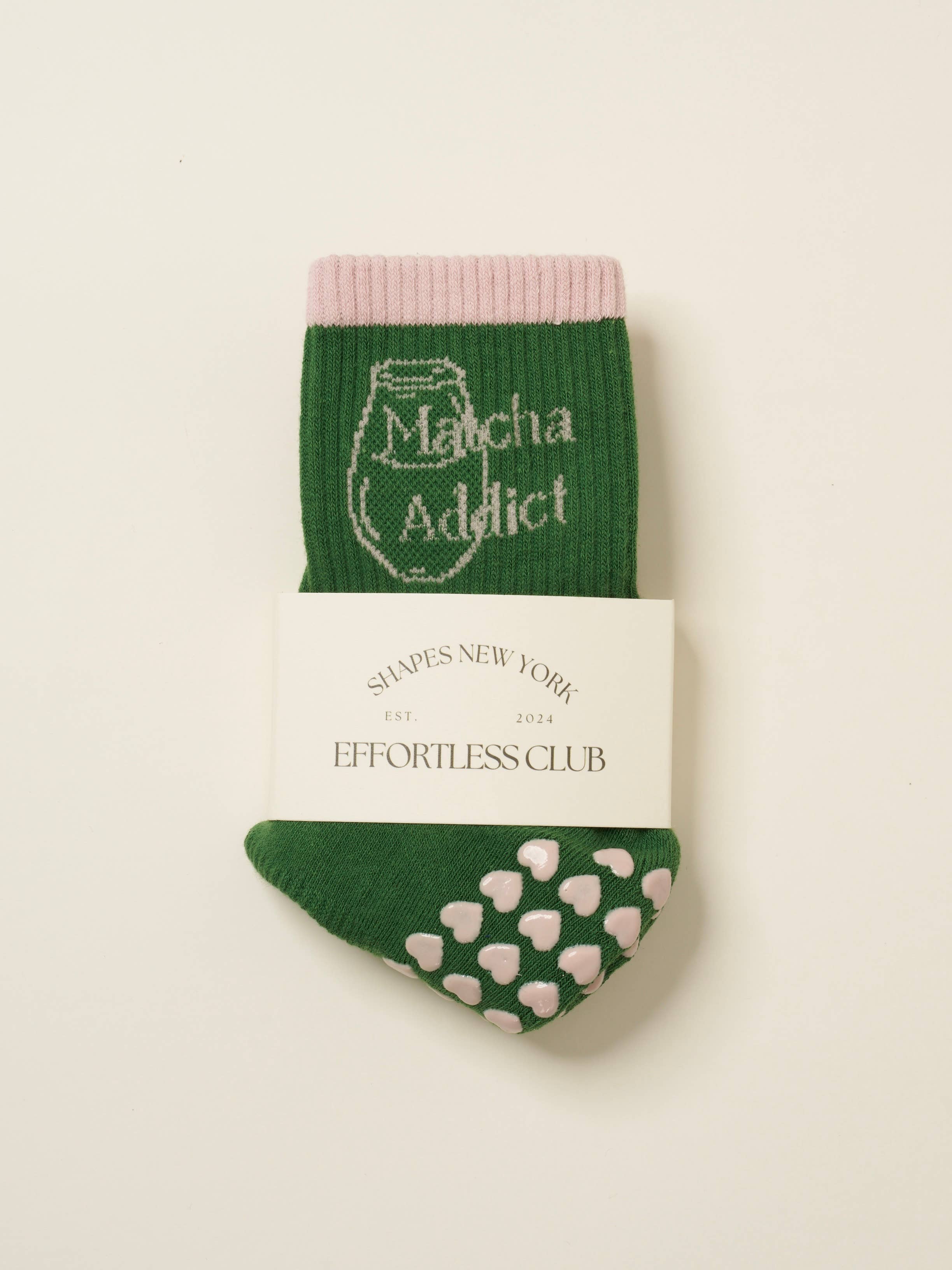 🍵 Matcha Addict Grip Sock