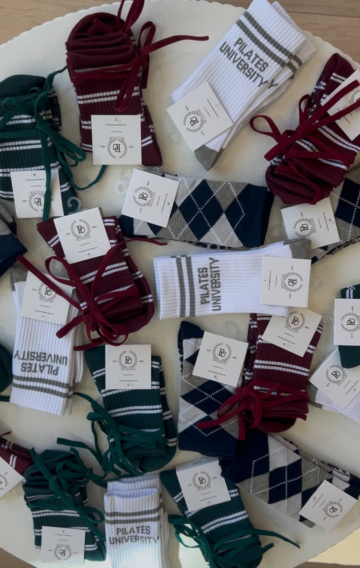 THE ARGYLE grip socks by Pilates University 1883 — product image 9