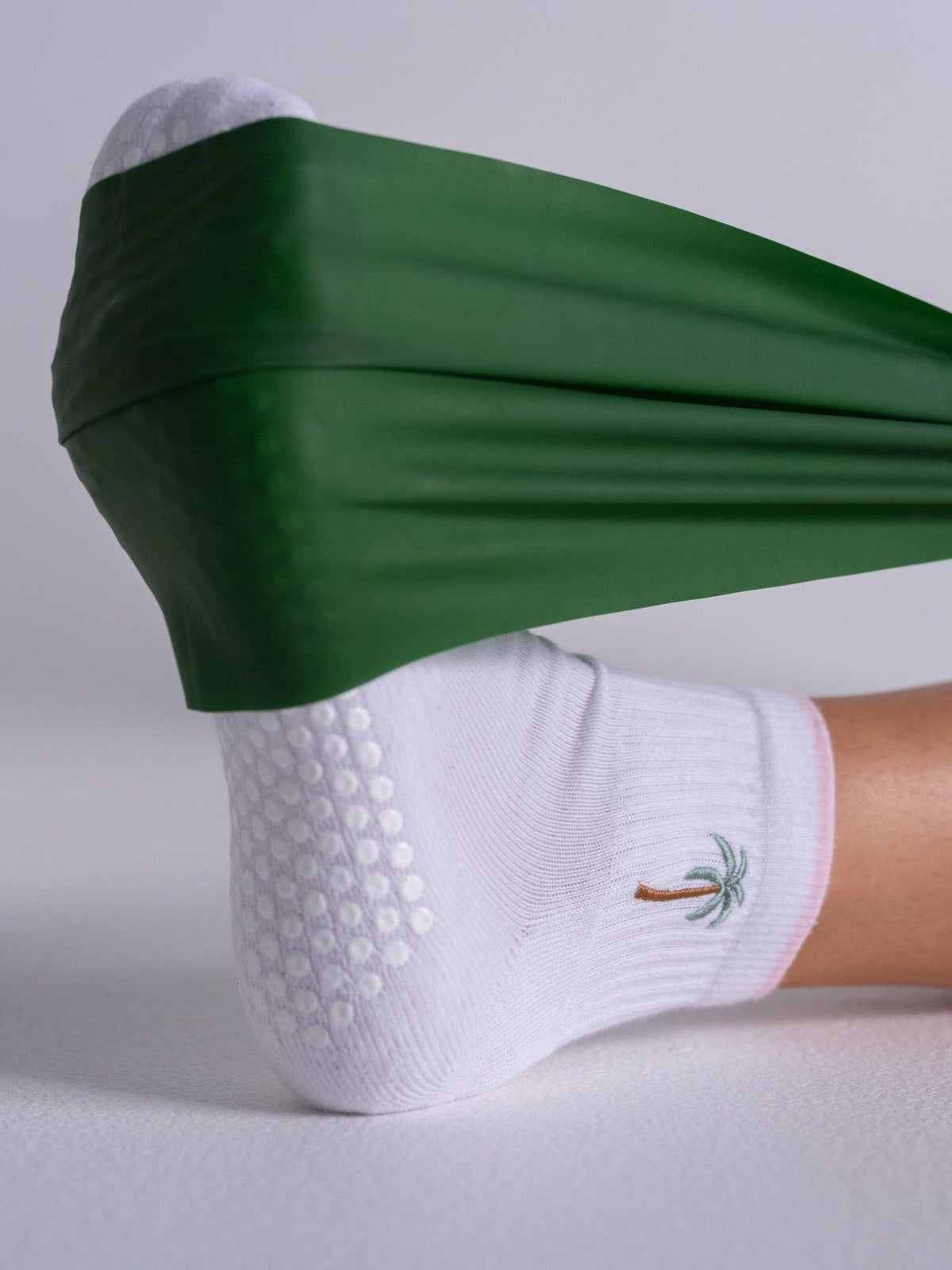 Quarter - Palm Tree Grip Sock