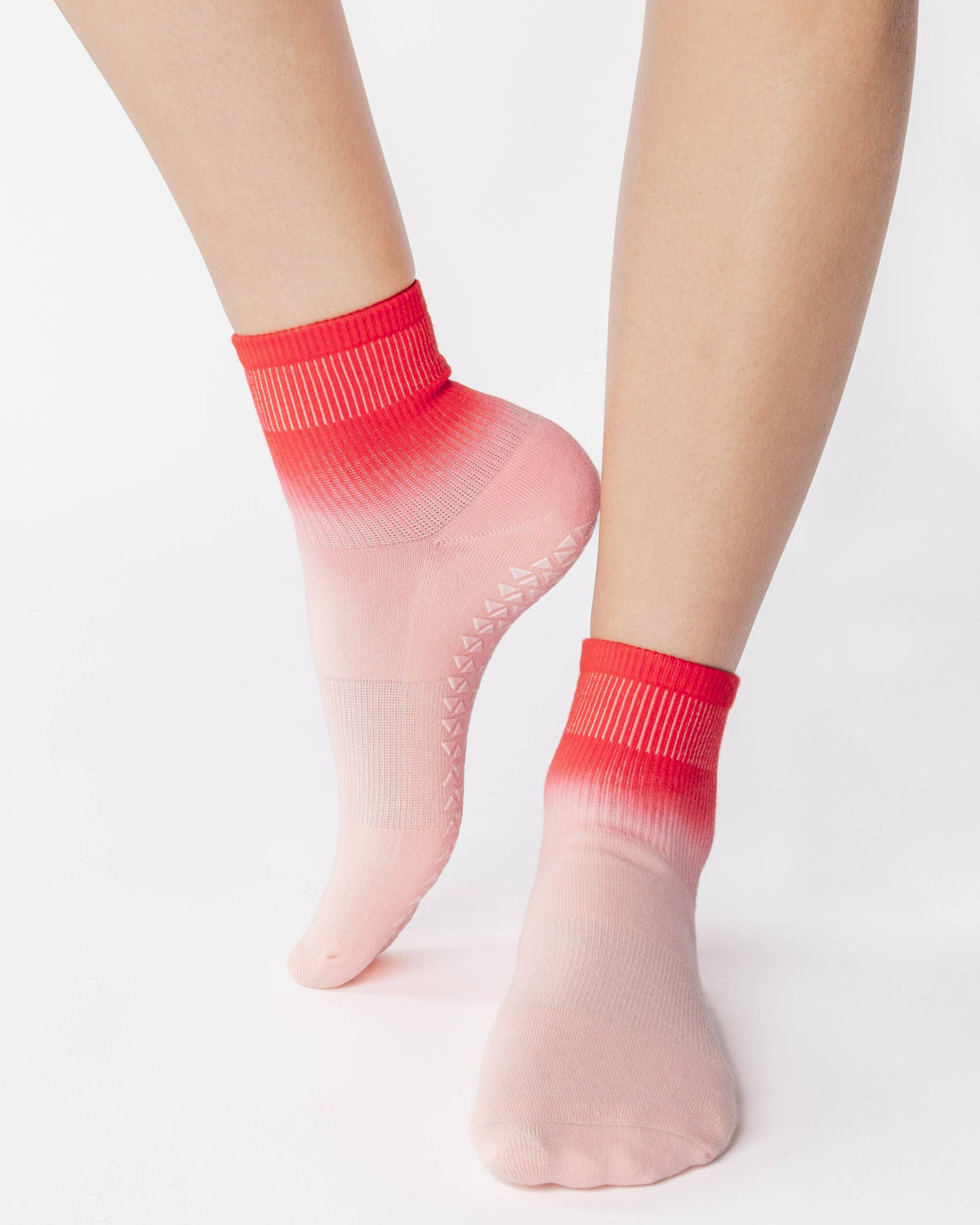 Cameron Ankle Grip Sock - Pink