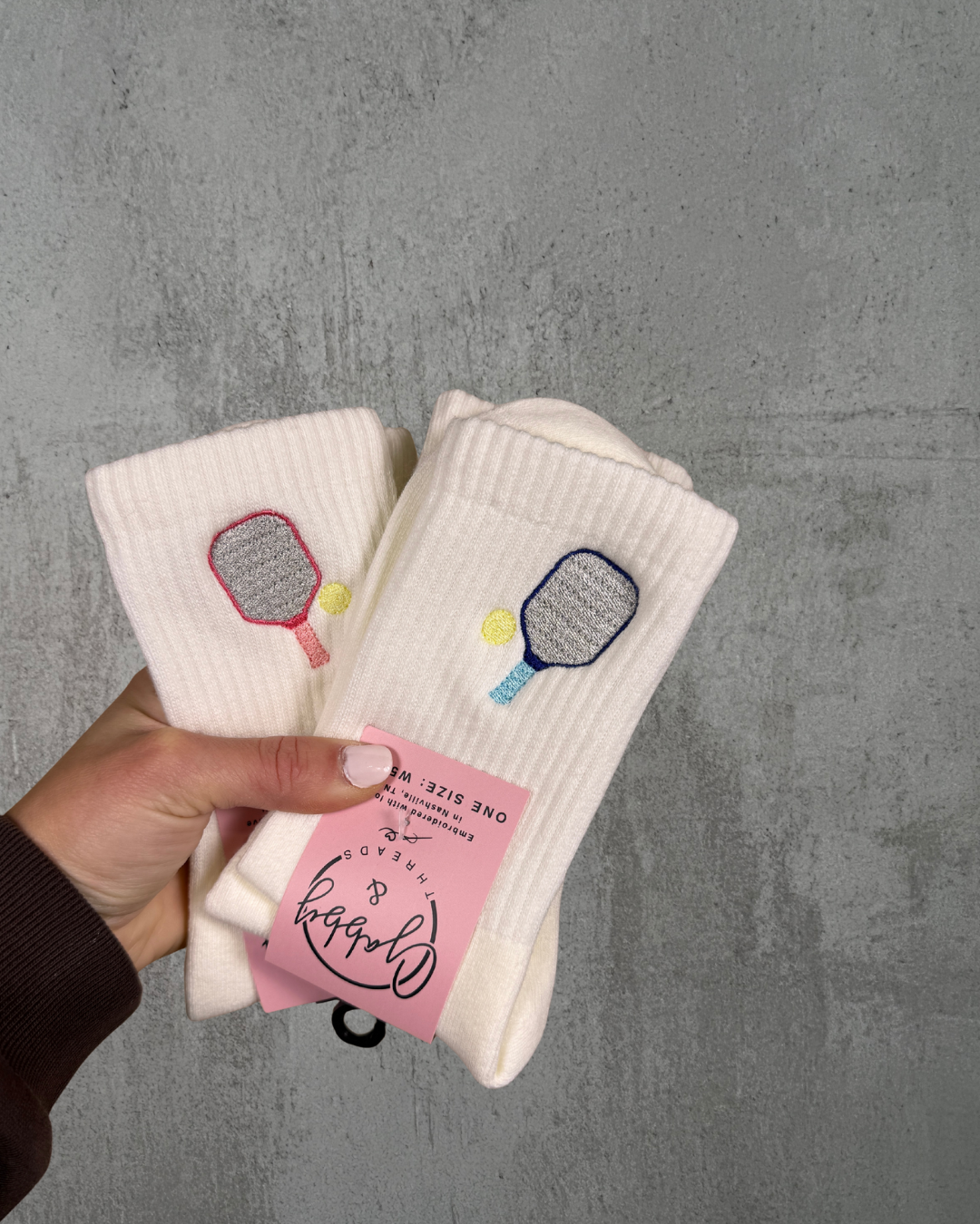 Pickleball Paddle Grip Socks