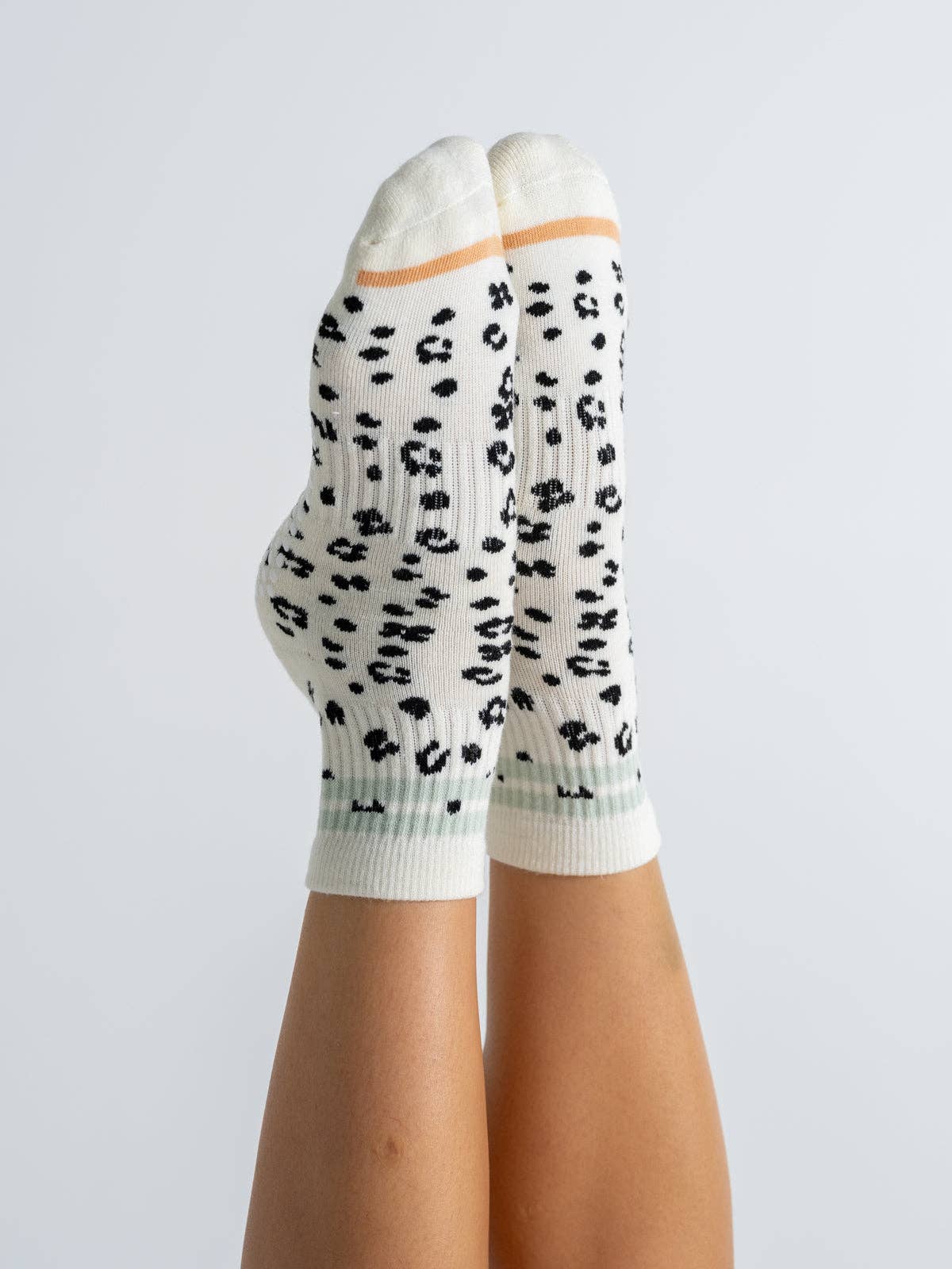 Animal Print (blue) Grip Sock