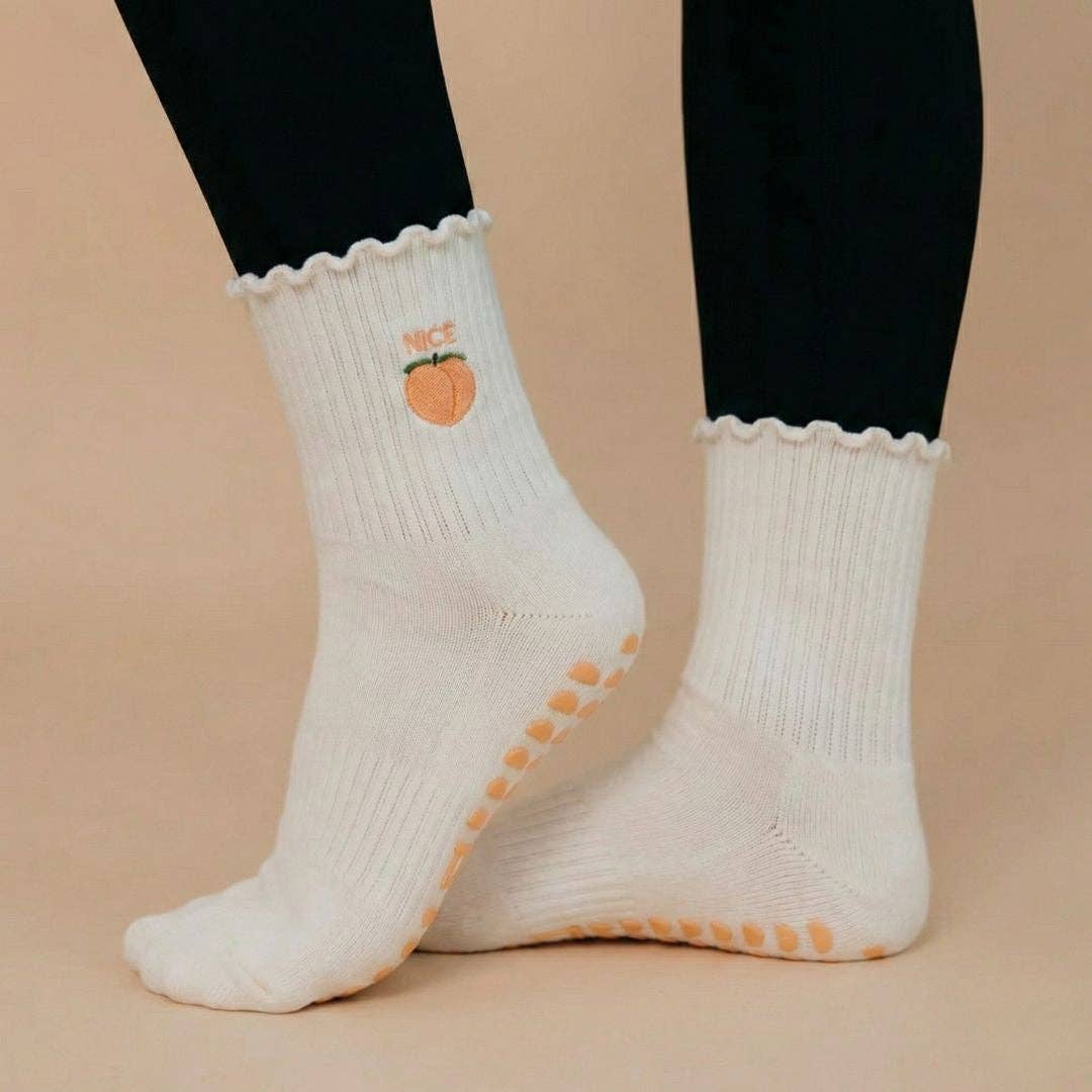 🍑 Nice Peach Grip Sock