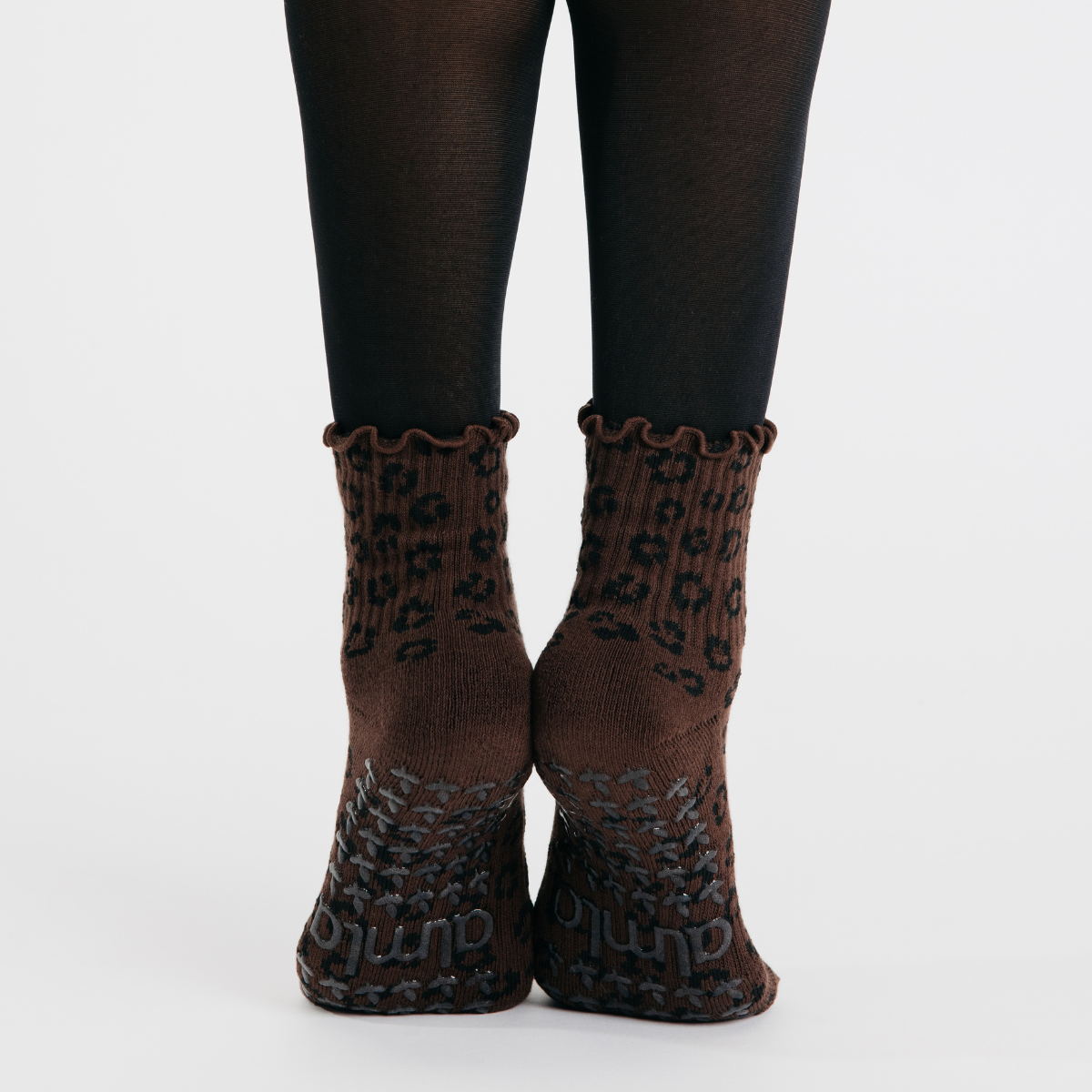 Leopard Grip Socks