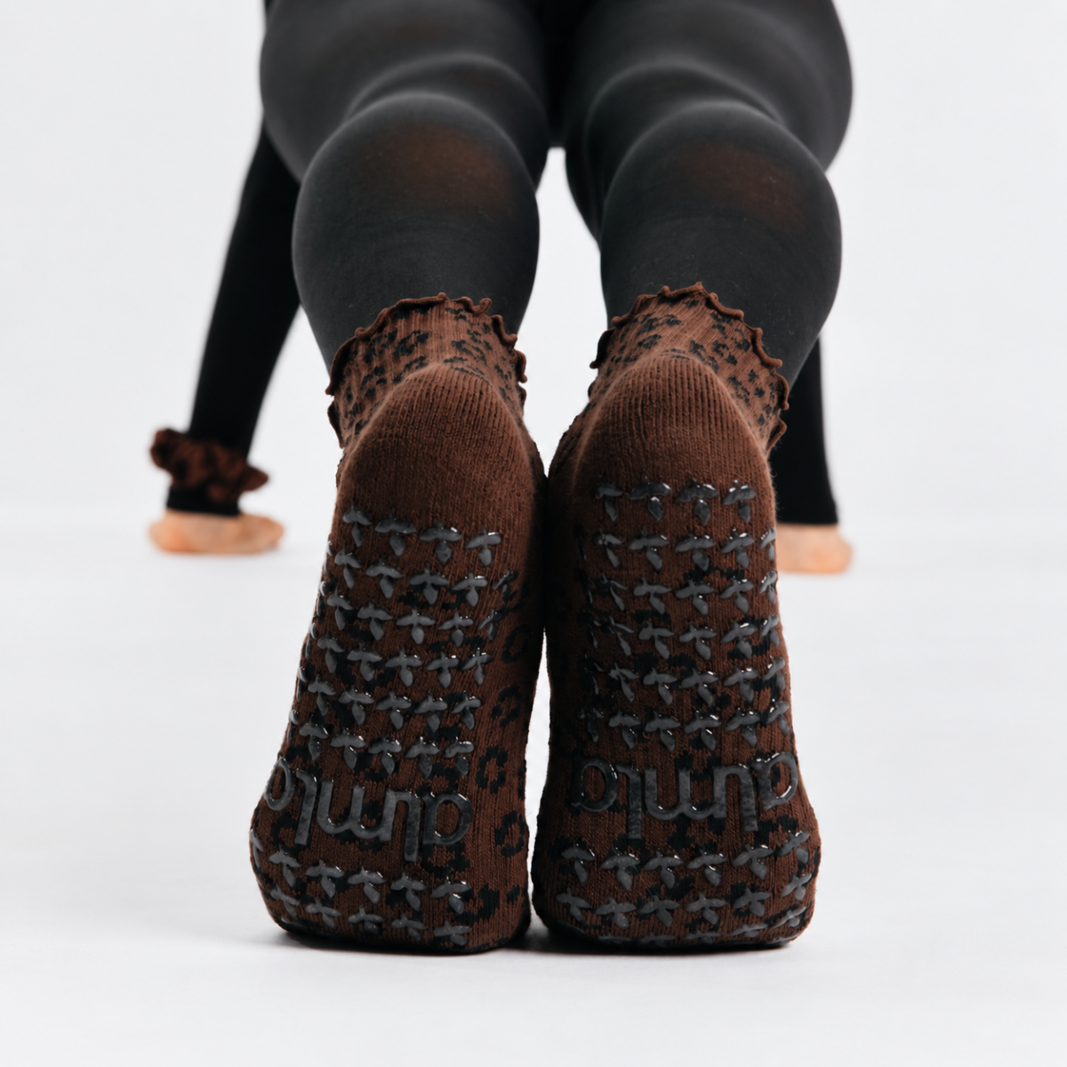 Leopard Grip Socks