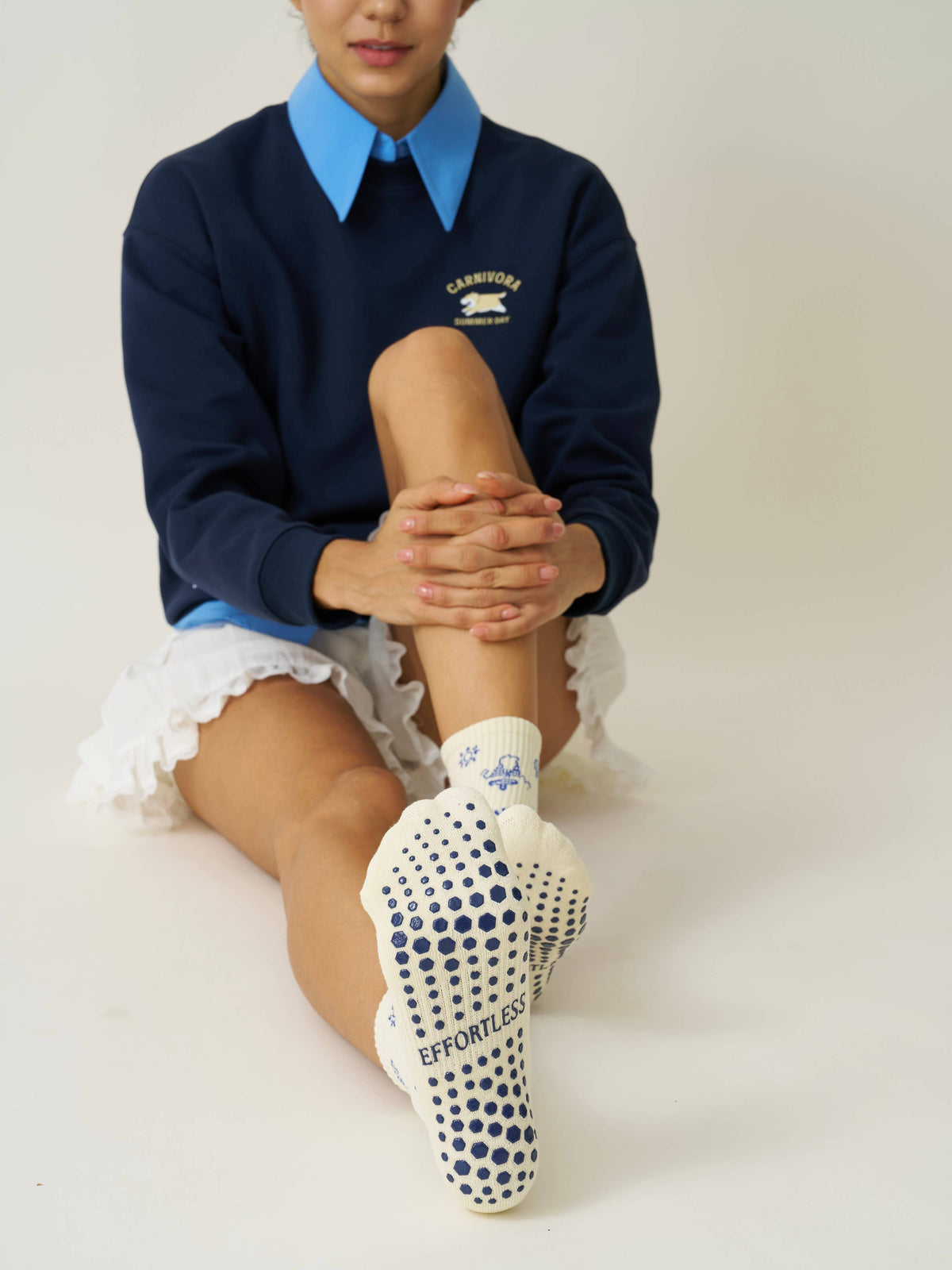 ☀️ Vintage Sumer Grip Sock, Pilates Socks