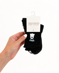 Grounded Ghosted one-size Halloween grip socks