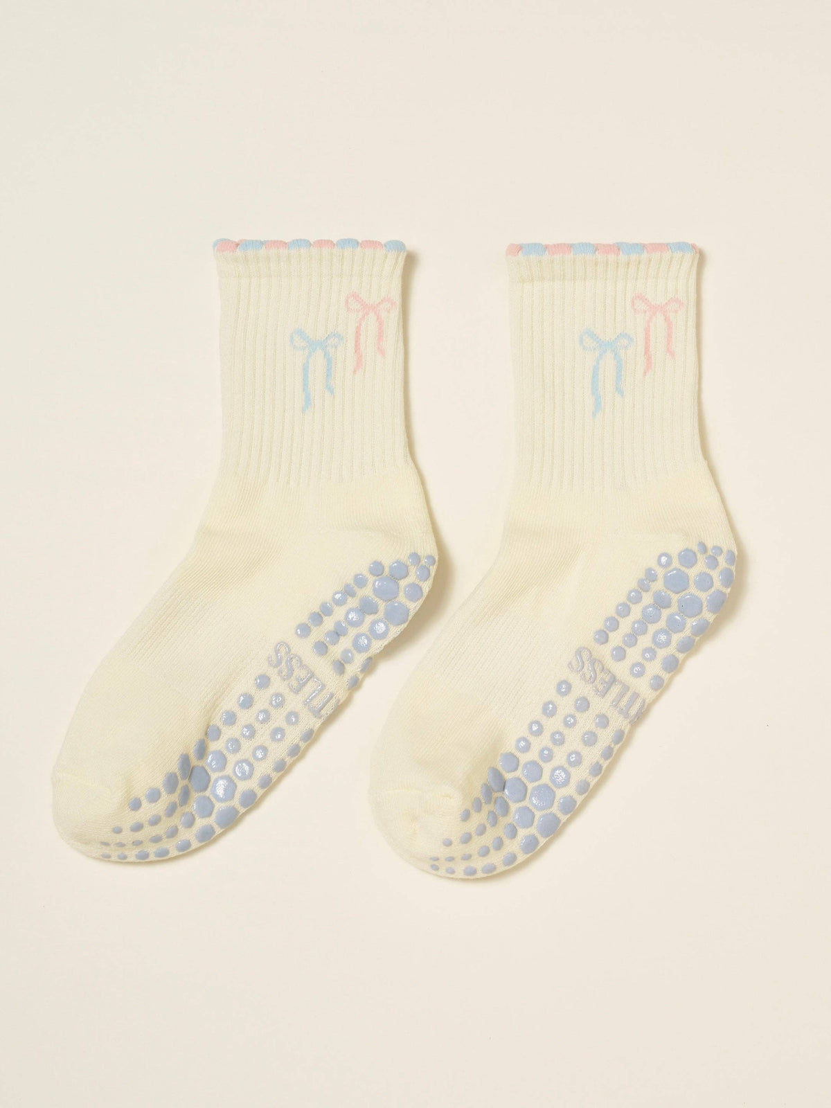 🎀 Ribbon Duo Petal Grip Sock