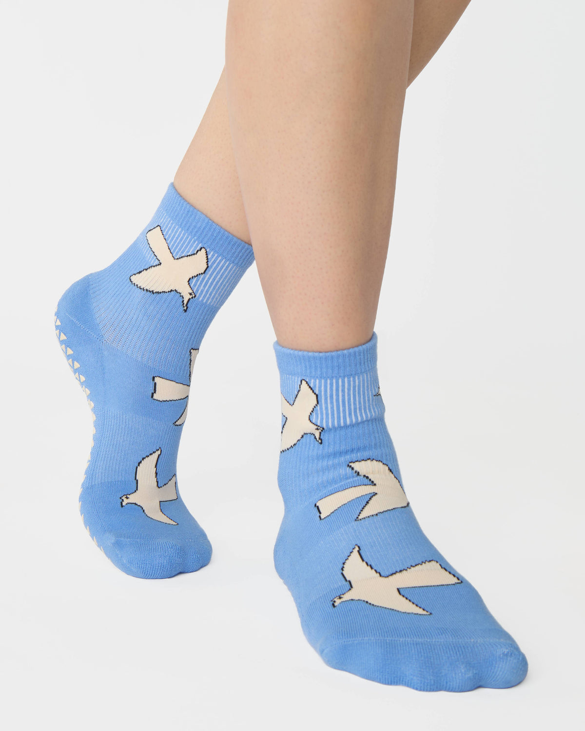 Fly Away Ankle Grip Sock - Alaska Blue
